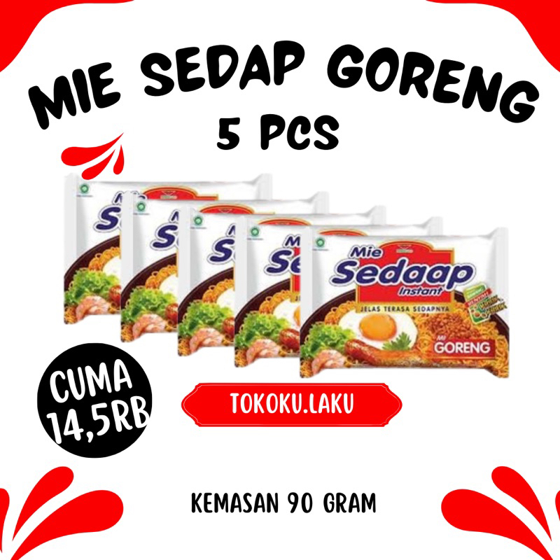 

[BEST DEAL] Mie Instan Sedaap Goreng 5 pcs