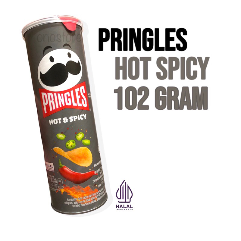 

Pringles Potato Crispy 102 Gram Hot & Spicy