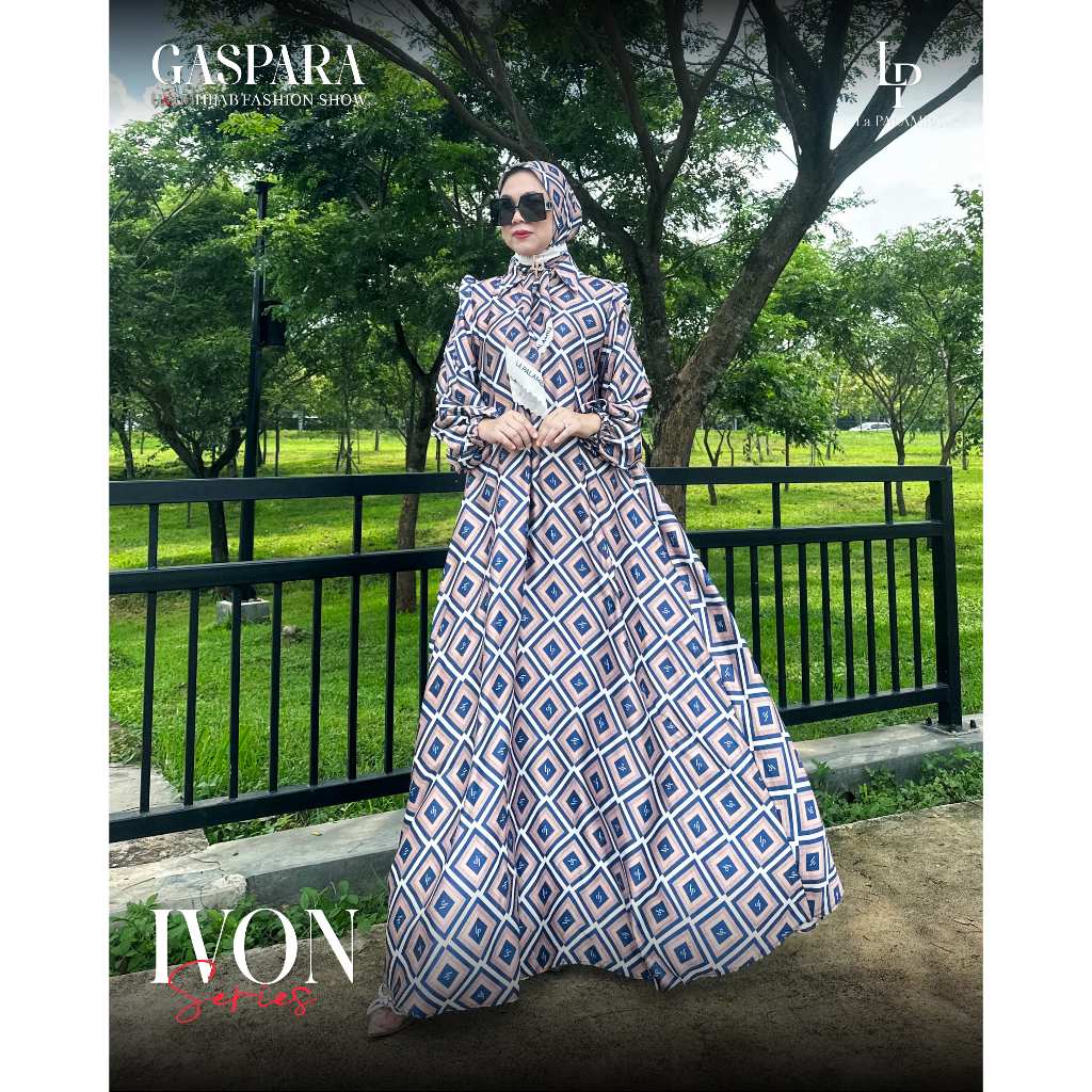 Ivon series (GAMIS+SCARF) Silk Digital Printing design by LA PALAMBA