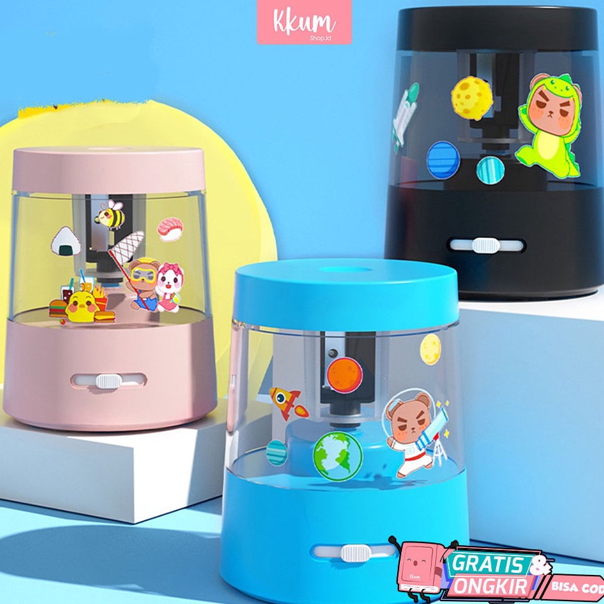 

Paling Popular Rautan pensil elektrik Electric sharpener cute Rautan pencil Otomatis 2V