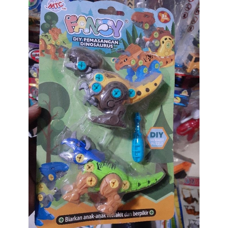 fancy diy robot rakit dinosaurus isi 2