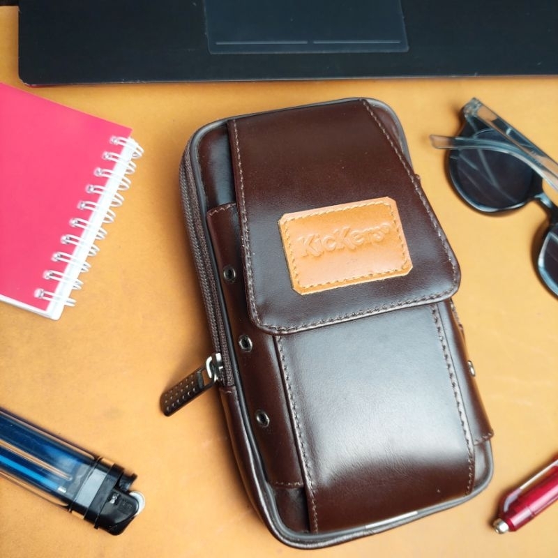Dompet HP kulit asli PREMIUM REALPIC Tas HP Kulit sapi asli