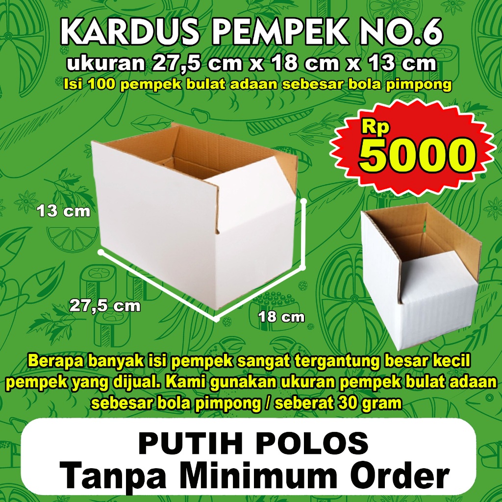 

Kardus pempek No 6
