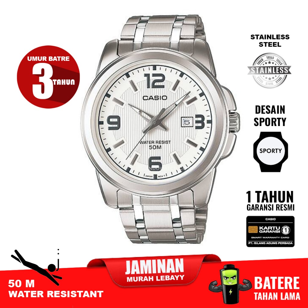 Casio MTP-1314D-7AV mtp1314 mtp 1314 original garansi resmi