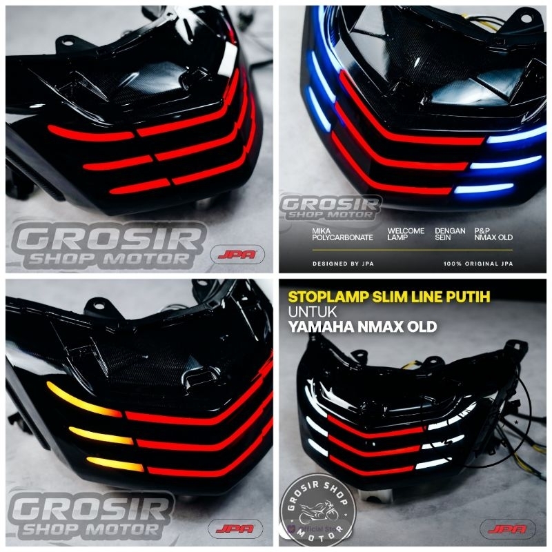 Jpa Black Edition Slim Line  Stop Lamp Jpa Nmax old / Lampu Stop Belakang Nmax old Tipe Sipit / Slim