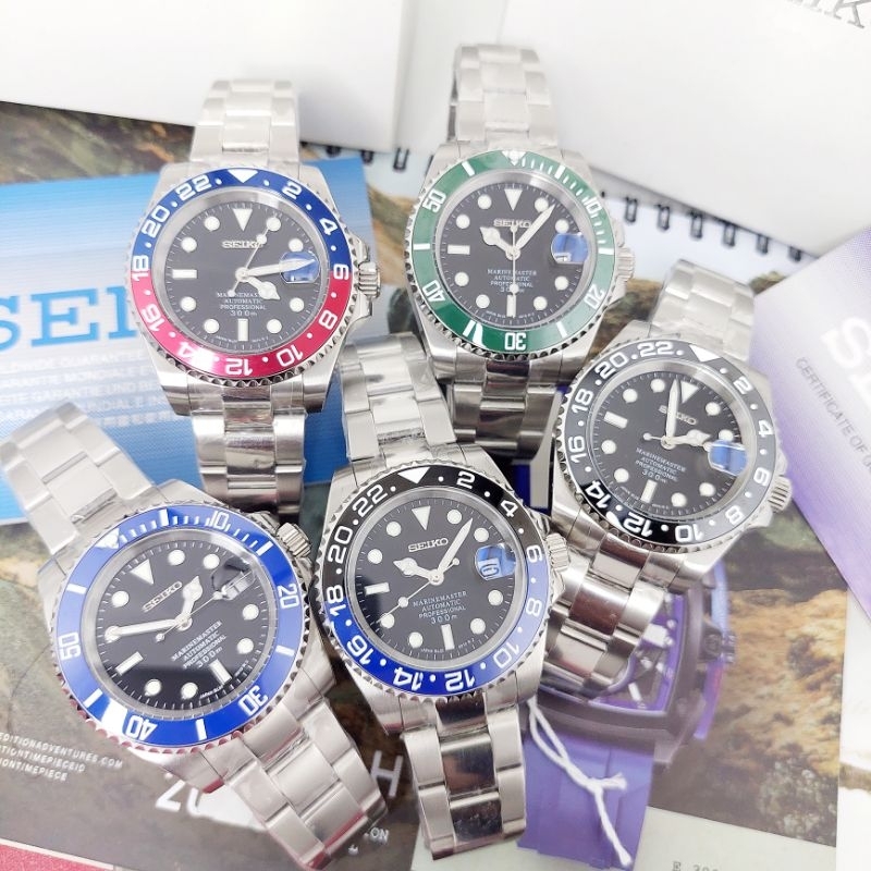Seiko Marinemaster Date Jam Tangan Pria Automatic Free Box Ori