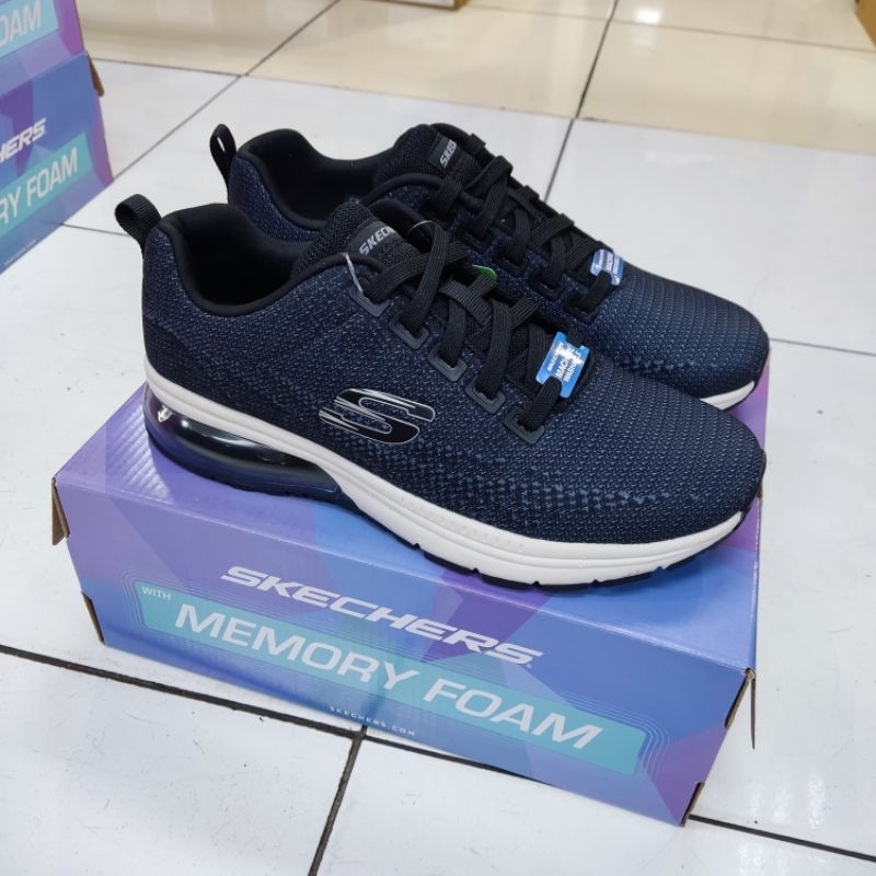 Sepatu wanita Skechers Memory Foam Black/Navy