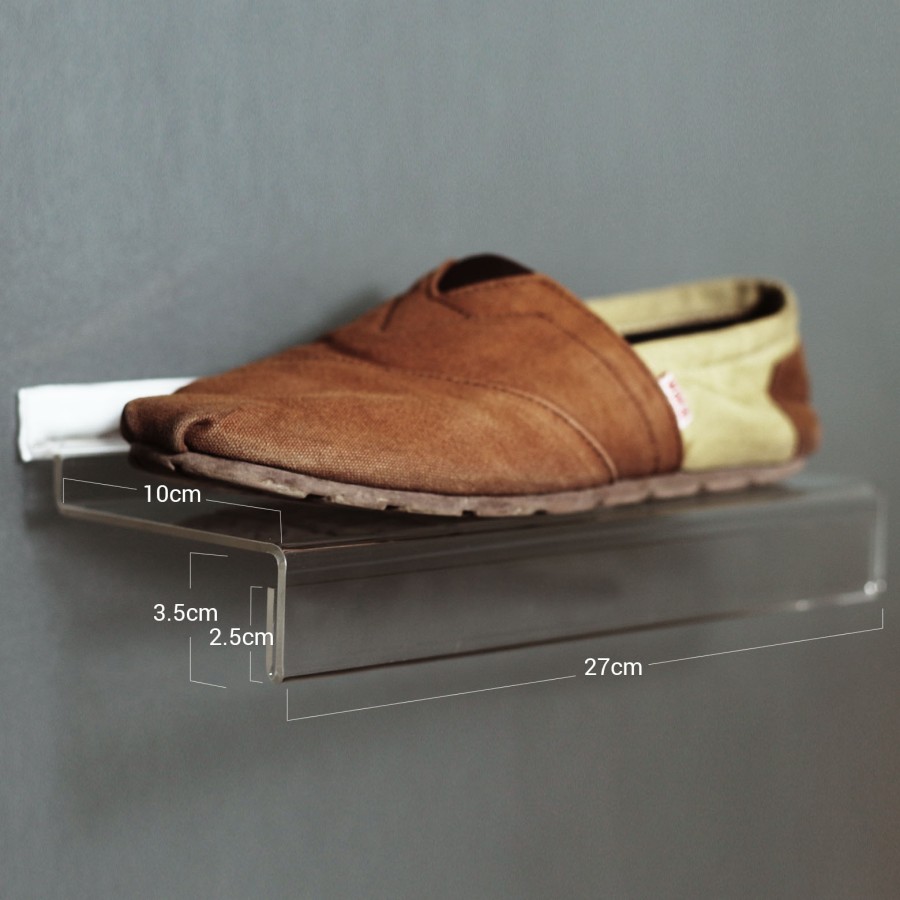 display sepatu dinding / display sepatu rak dinding / rak sepatu gantung