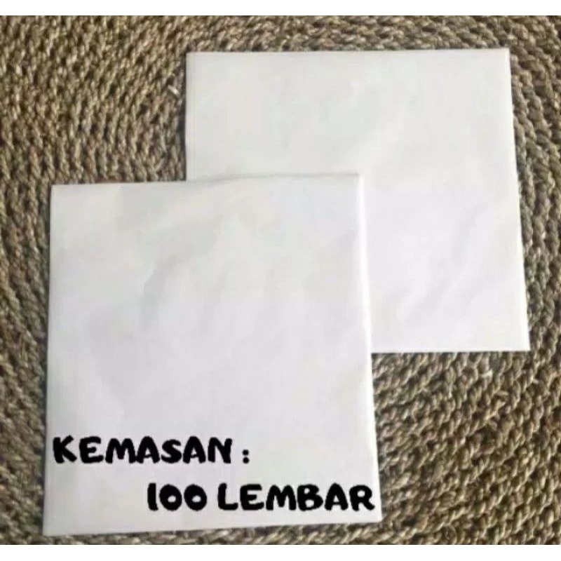 Kertas Alas Nasi Kfc Mcd Burger Uk 25x27 / Kertas Nasi Kfc Isi 100 Lembar
