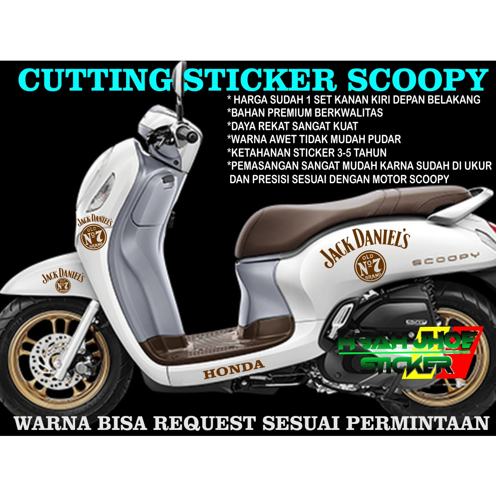 cutting sticker honda scoopy custom variasi