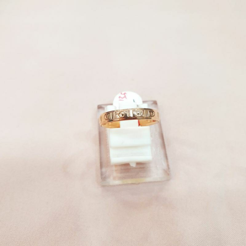 Cincin ring ukir emas asli kadar 300 6K