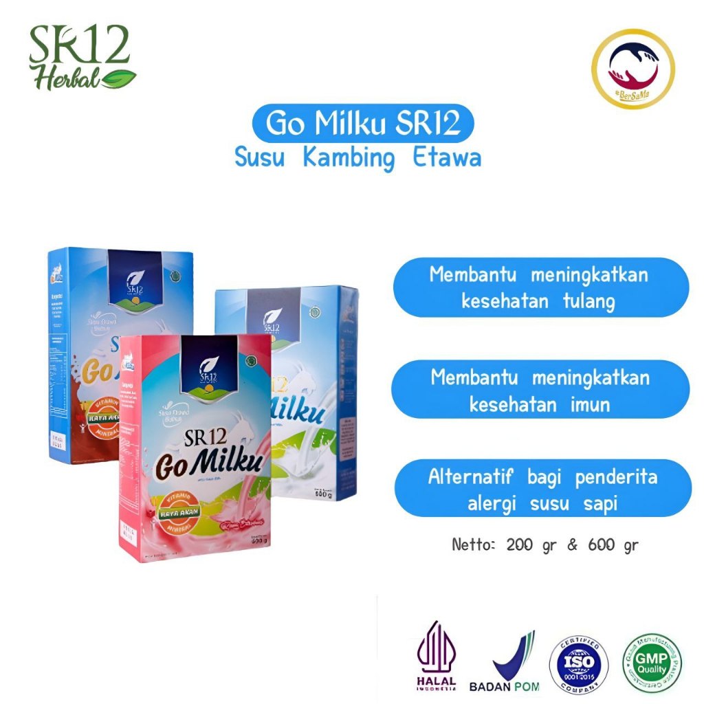 

Susu Kambing Etawa Bubuk Murni Non Sugar Tanpa Gula Gomilku SR12 Atasi Sesak Nafas Magh Asam Lambung