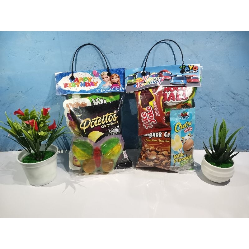 

TAS LABEL SNACK ANAK ULANGTAHUN ISI 10