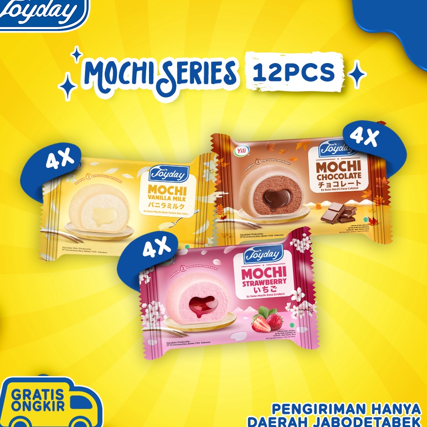 

KYBQ4514 Free Ongkir Joyday Ice Cream Package Mochi Series Isi 12pcs Eskrim Mochi