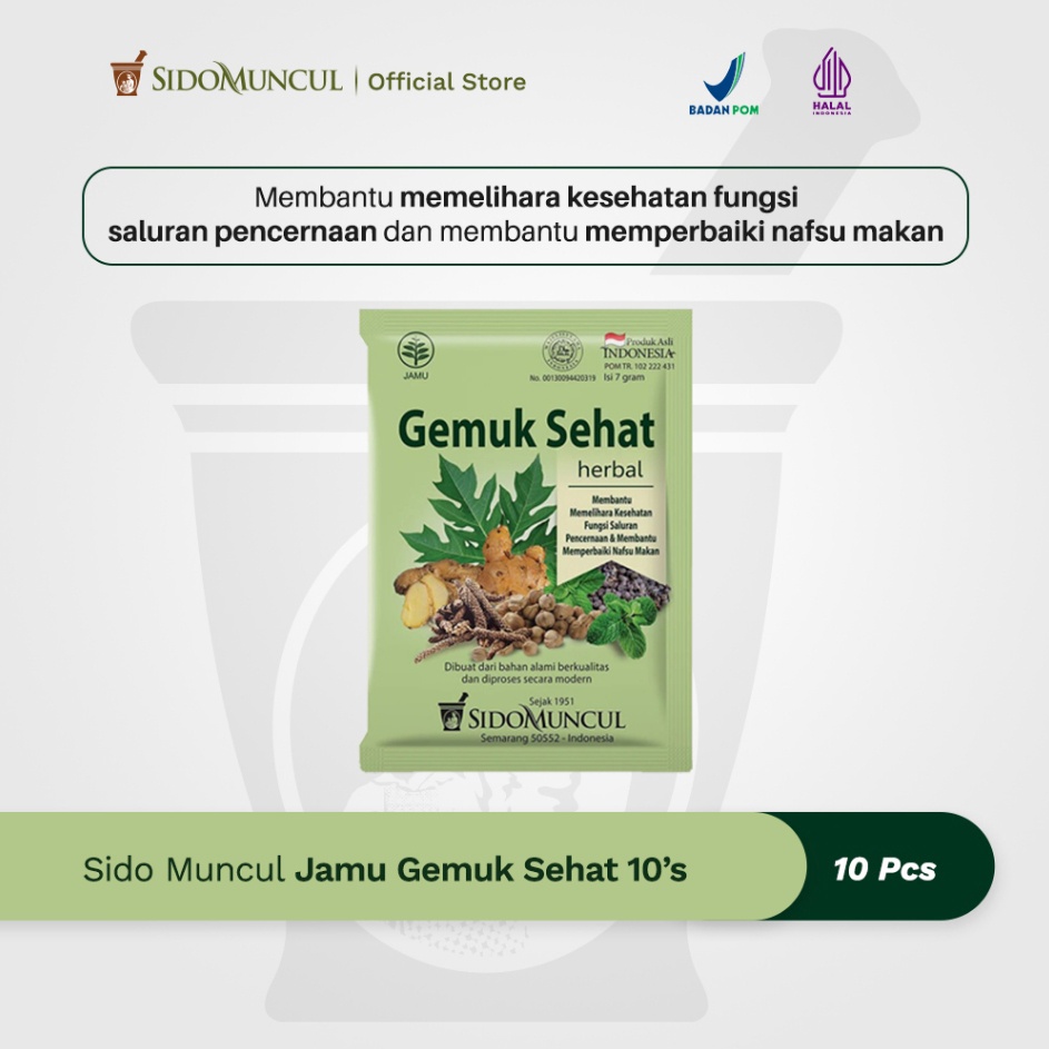 

VHJV589 Terlaku Sido Muncul Jamu Gemuk Sehat 1s Herbal Membantu Memperbaiki Nafsu Makan