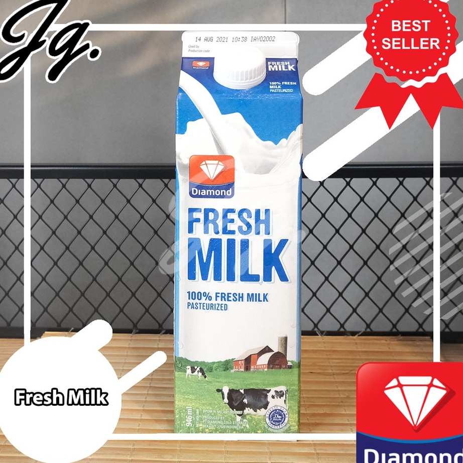 

ZJDZ8872 TERBARU Milk Fresh Plain Diamond 946 ml