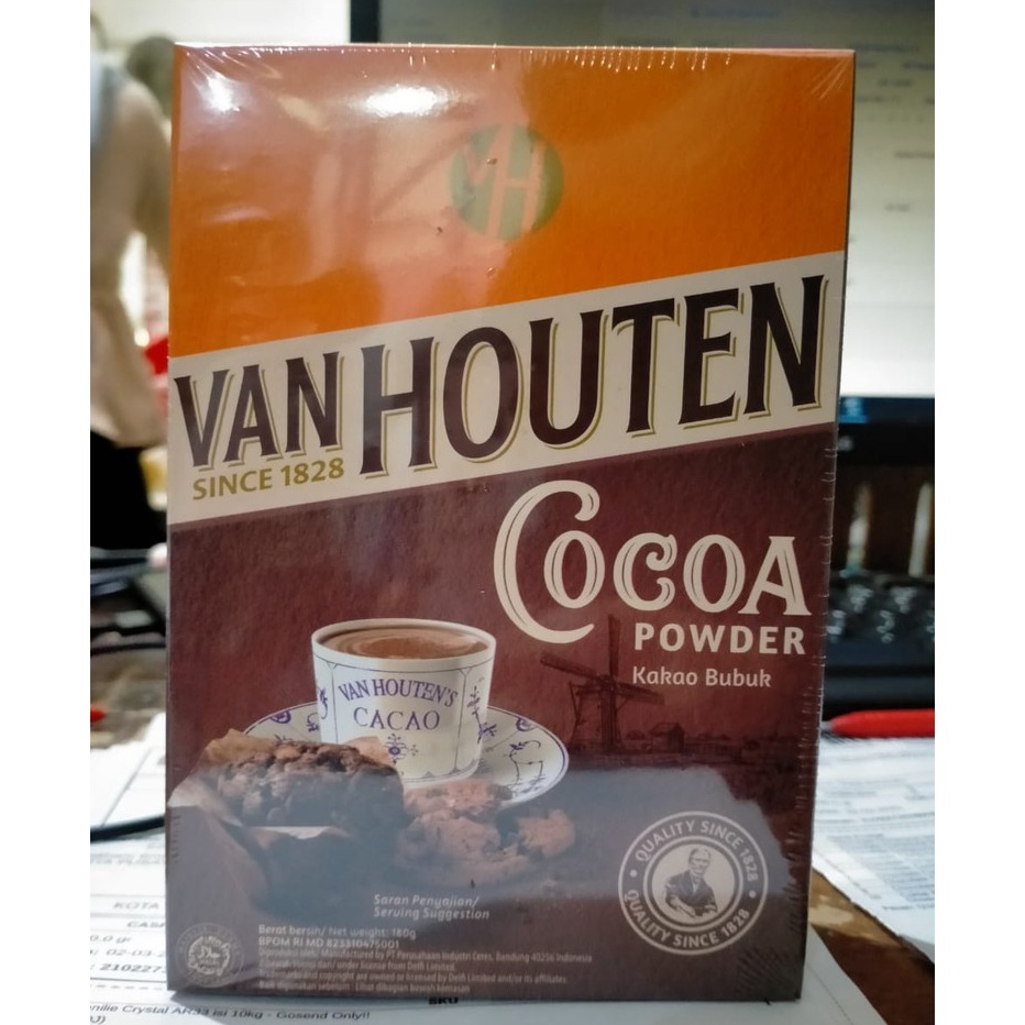 

VGMR3678 HOT Cokelat Bubuk Van Houten 165gr Cocoa Powder