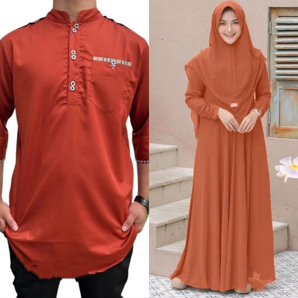 GAMIS DRESS BAJU COUPLE PASANGAN S M L XL XXL 3XL JUMBO AYAH IBU SUAMI ISTRI LEBARAN PREMIUM KATUN T