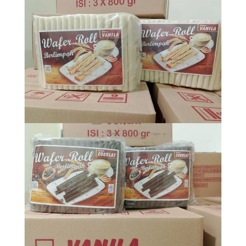 

wafer roll 800 grm (free kardus + buble wrap)