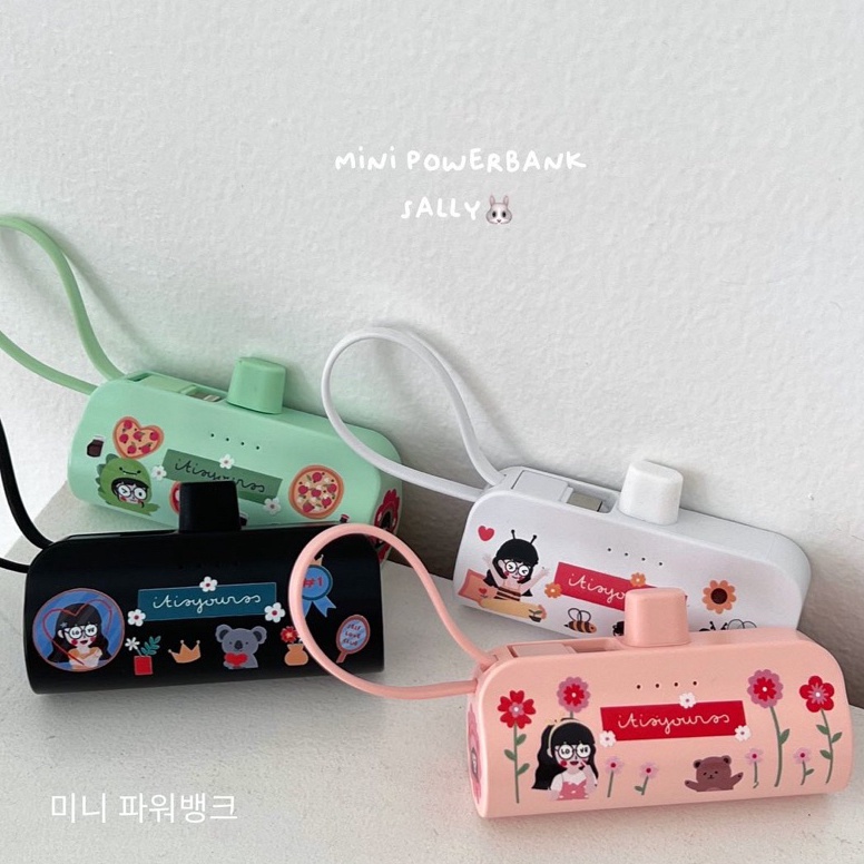 Terlaris Mini Power Bank Sally  Power Bank Mini  Power Bank Lucu EEW
