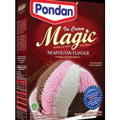 

XPPV8146 XC26619 bubuk es krim instan mix 3RASA PONDAN ICE CREAM MAGIC NEOPOLITAN 3g
