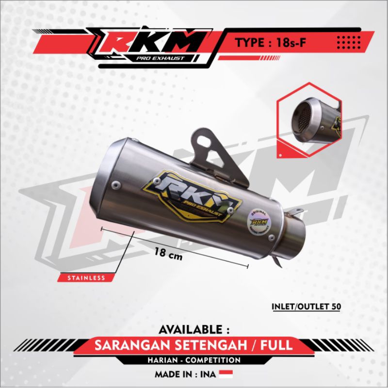 Silincer/Selencer Klanpot/Silencer Only p18 // ORIGINAL RKM PRO EXHAUST