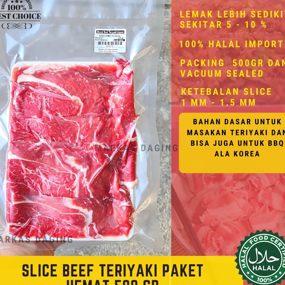 

KWHQ3647 COD PAKET HEMAT DAGING SLICE TERIYAKIDAGING IMPORT 5GR