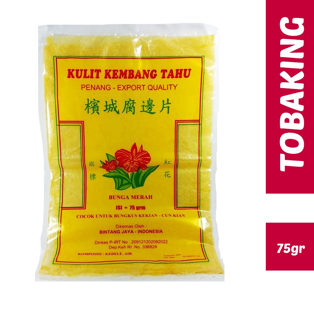 

Super promo KULIT KEMBANG TAHU CAP BUNGA MERAH 75GR J9