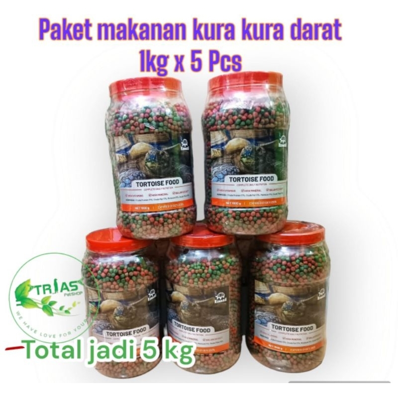 Paket makanan kura kura 5kg/pelet kura kura sulcata pardalis dll/pelet kura kura darat/pakan kurakur