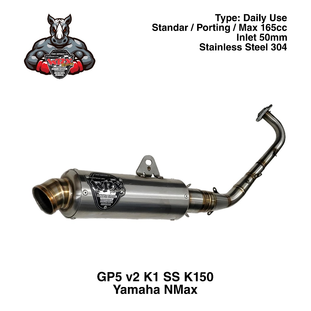 Knalpot WRX GP5 v2 SS K150 NMax