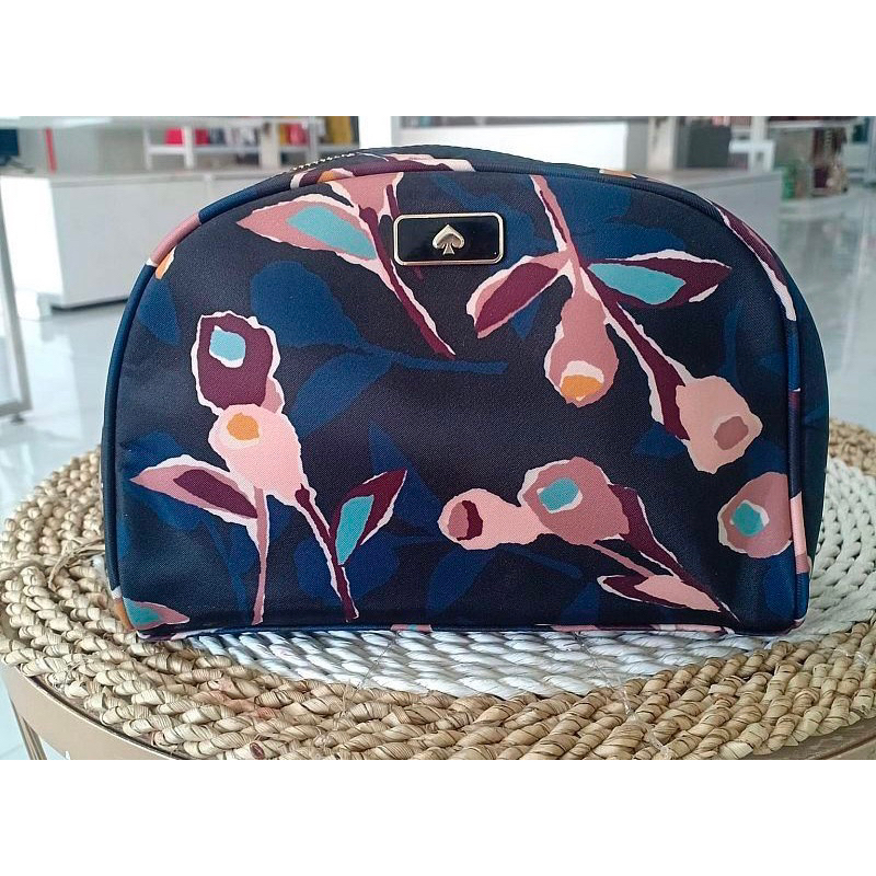 Kate Spade Dawn Paper Rose Medium Dome Cosmetic AUTHENTIC