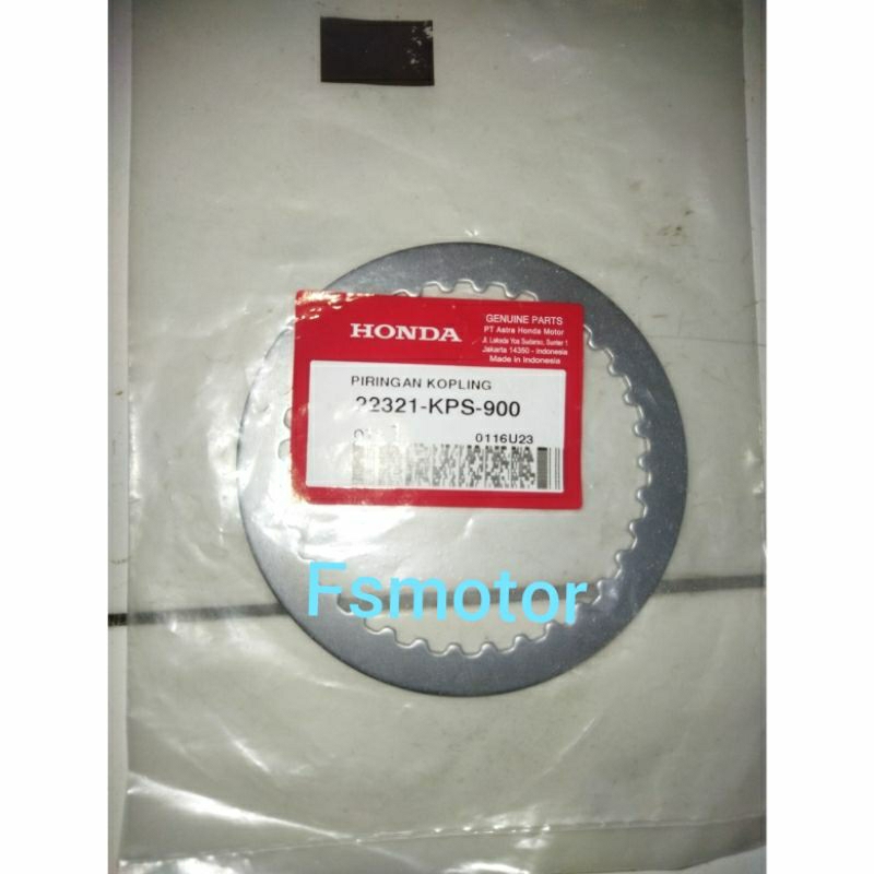 plat kopling crf150 verza150 cbverza 150.22321KPS900 original ahm