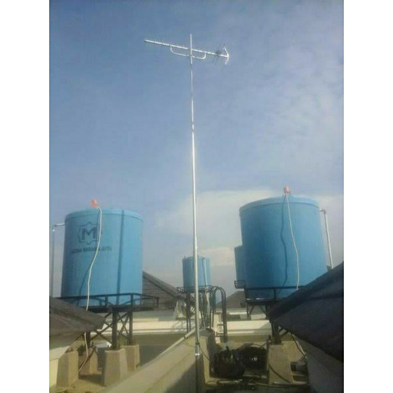 Tiang antena 6 meter antikarat kokoh