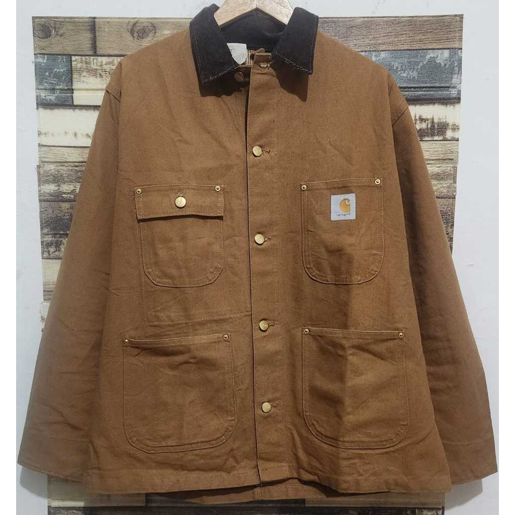 Carhartt Vintage 90s Michigan Coat Jacket Tobacco Brown Original ( XL )