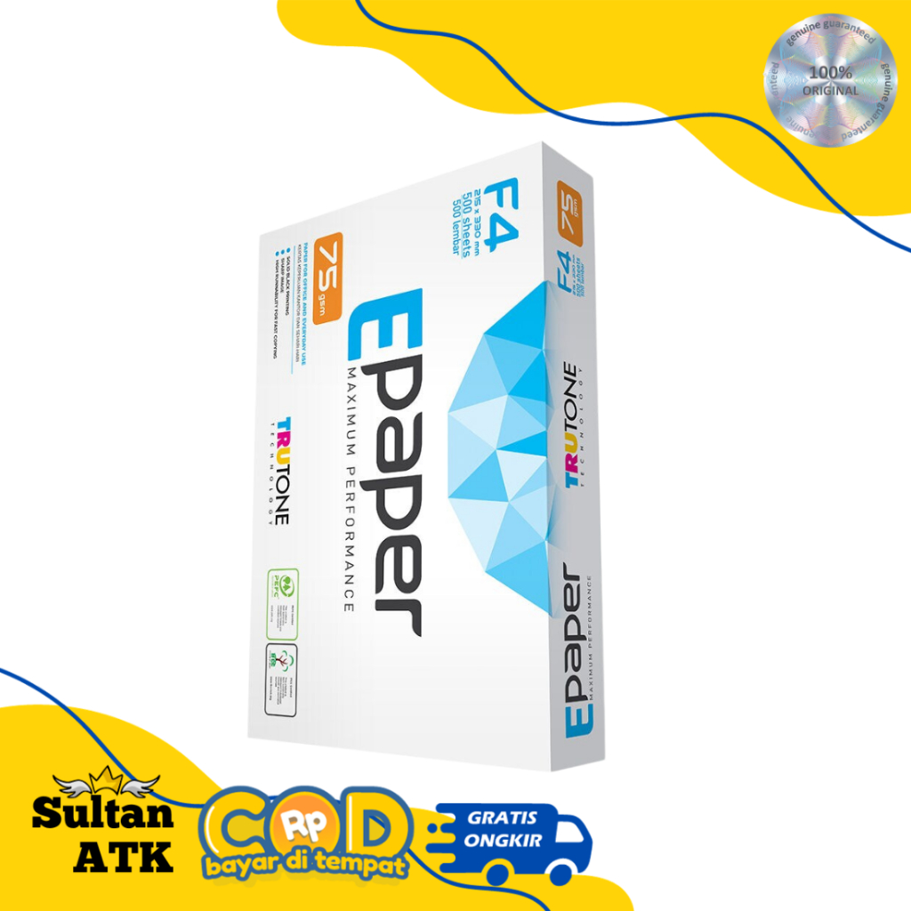 

KERTAS HVS F4 75 GSM E-PAPER