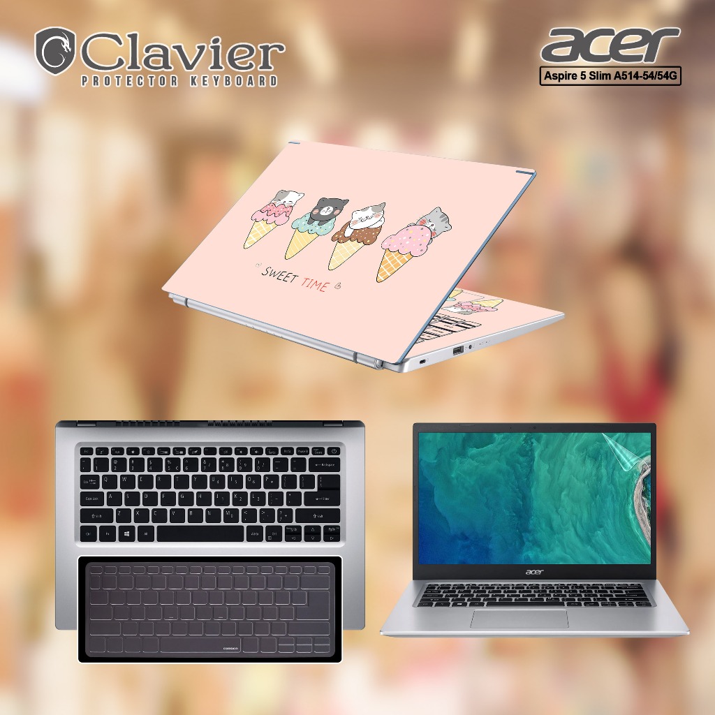 Cover Keyboard Screen Protector Garskin Laptop Anti Gores Acer Aspire 5 Slim A514-54G-50CQ 51T8 53GE