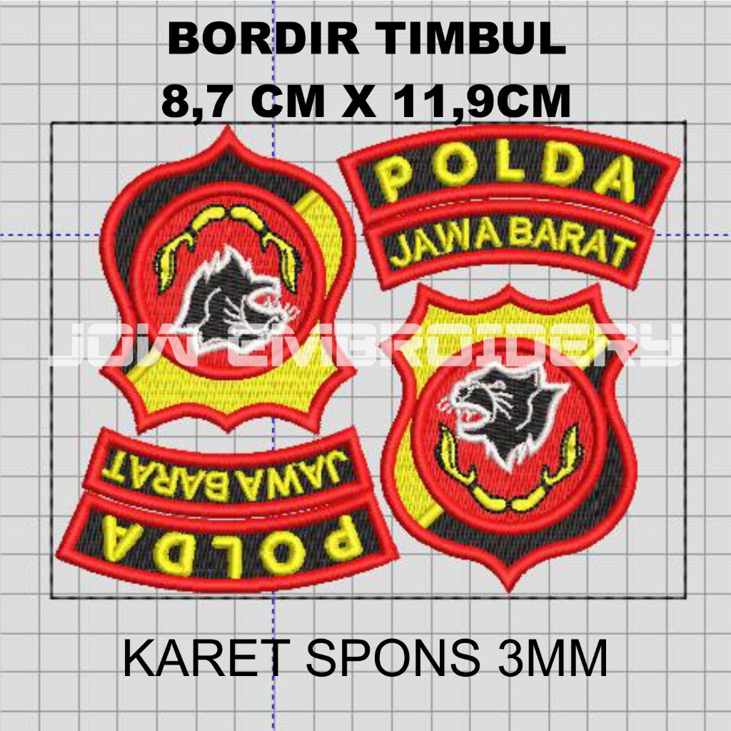 LOGO TIMBUL POLDA JABAR BORDIR