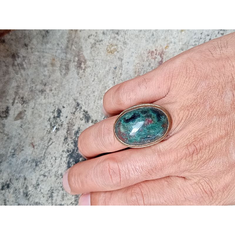 batu akik pancawarna Klawing semi kristal jumbo