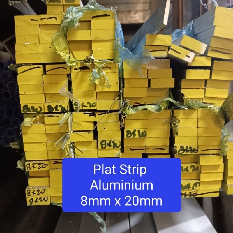 Plat Strip Aluminium 8mm x 20mm x 1000mm
