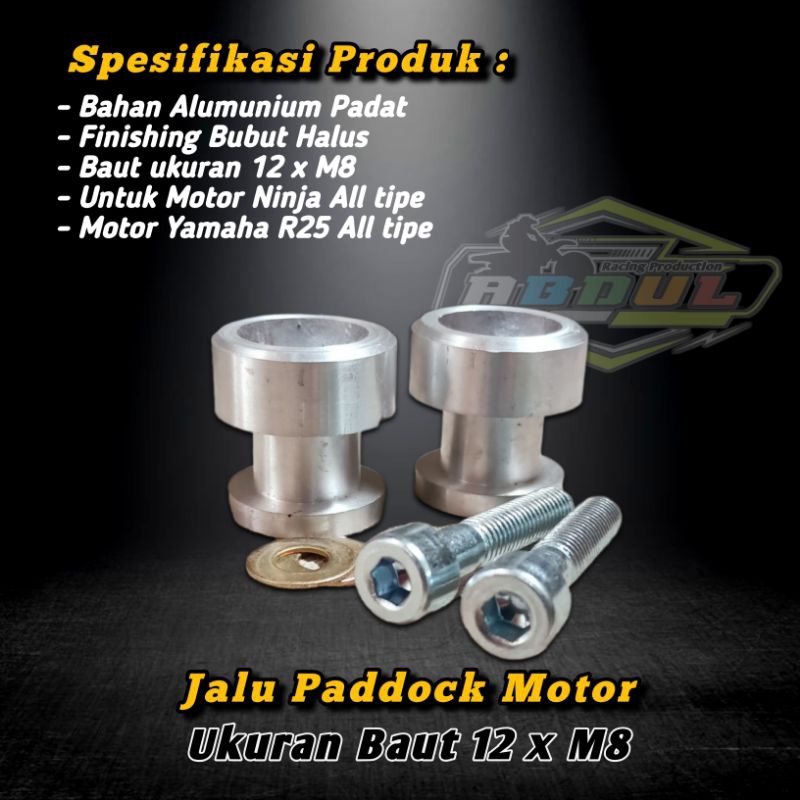 Jalu Paddock Motor/Jalu paddock motor Ninja Kawasaki all tipe/Jalu paddock motor Yamaha R25 All tipe