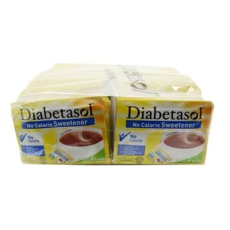 

Diabetasol Sweetener 100 sachet Gula Diabetasol 100 Sachet Murah Diet Keto DEBM Diabetesi