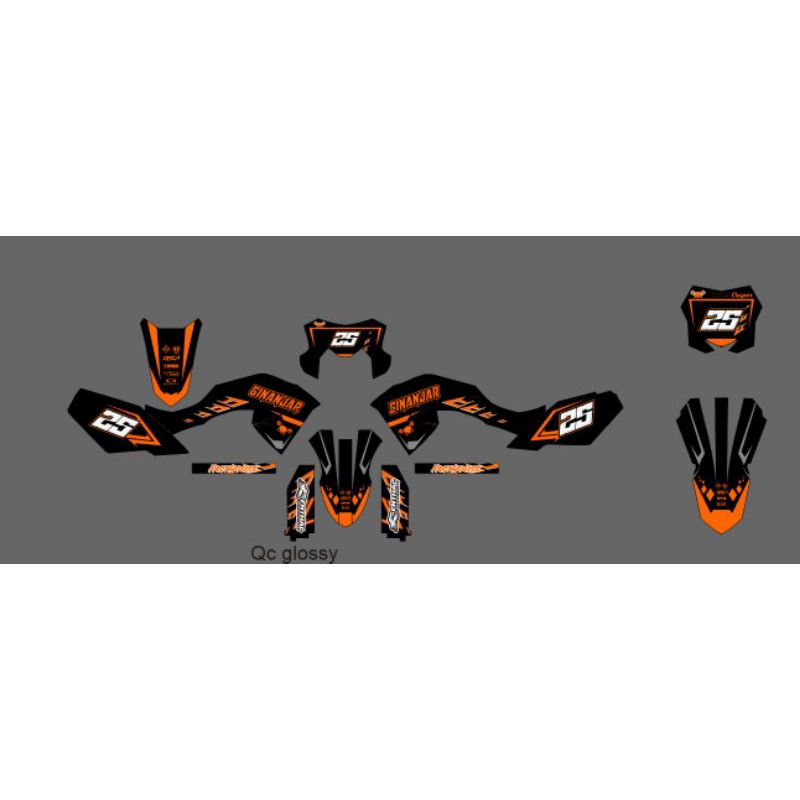DECAL STICKER KLX(Gordon,bf,dtx) CUSTOM