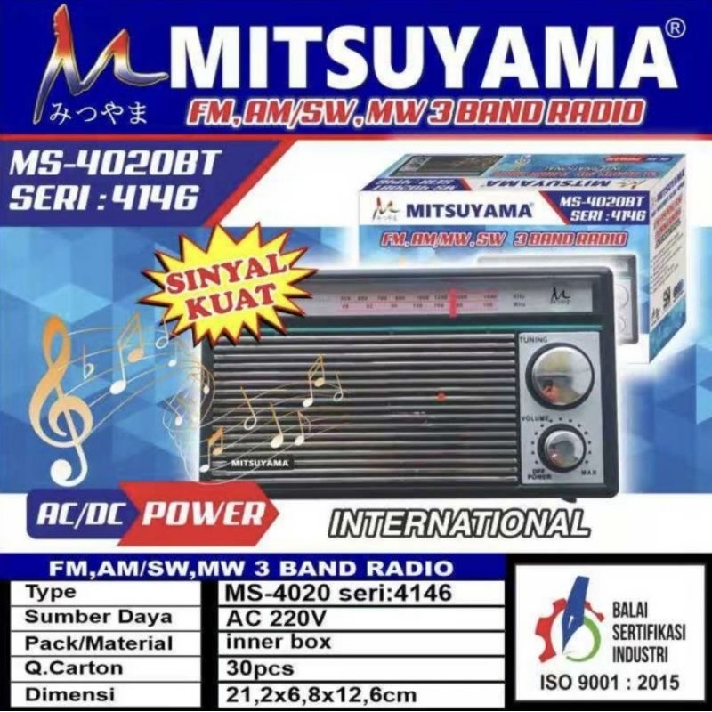 radio jadul mitsuyama 4146 radio kuno