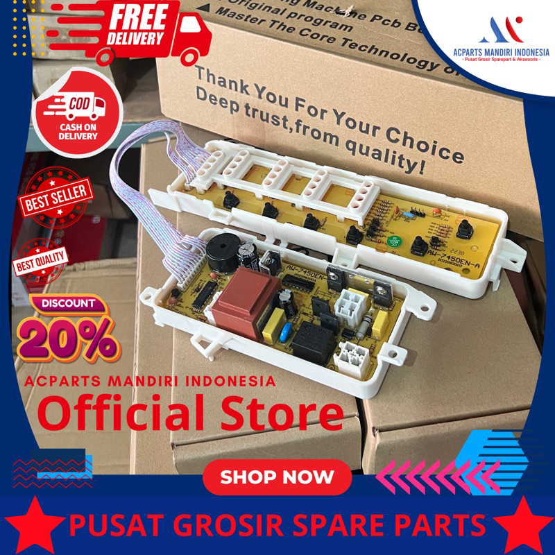 TOSHIBA AW-8300S ( AW-8300SN ) 8.0kg, Modul pcb mesin cuci Top Loading