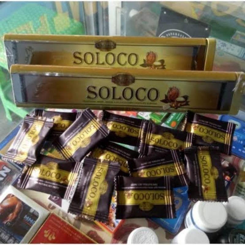 Permen Coklat Soloco Original 12Pcs Penambah Stamina