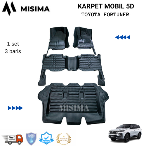 Karpet mobil 5d Toyota Fortuner
