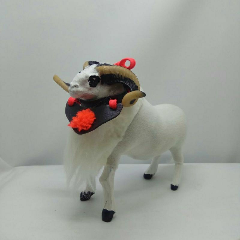 Mainan miniatur domba adu domba garut
