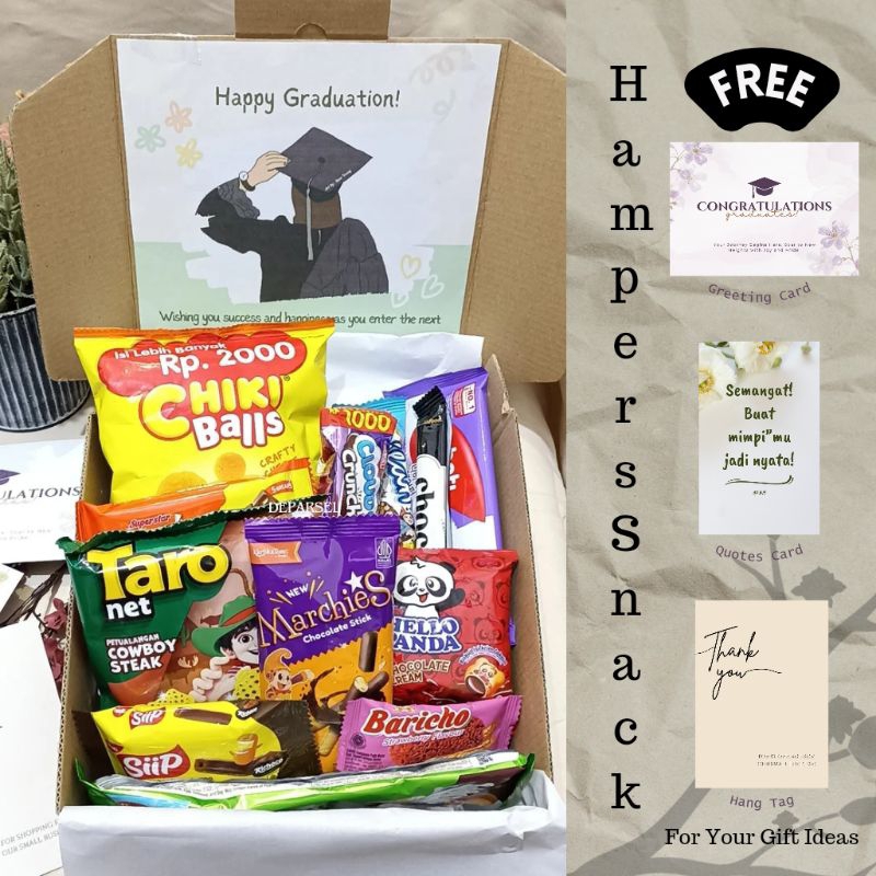 

Hampers Snack Gift Graduation/Wisuda/Birthday/