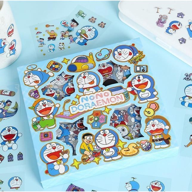 

STICKER DORAEMON Stiker Box Karakter Lucu Aesthetic Sticker/Mainan Stiker Doraemon 1 dus/Mainan Stiker Isi 100pcs