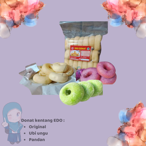 

Donat Kentang Mini 3D Edo Donat Isi 20